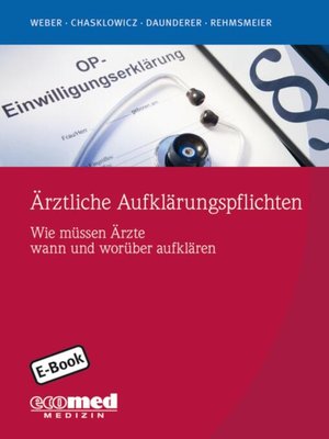 cover image of Ärztliche Aufklärungspflichten